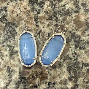 Kendra Scott Blue and Silver Earrings